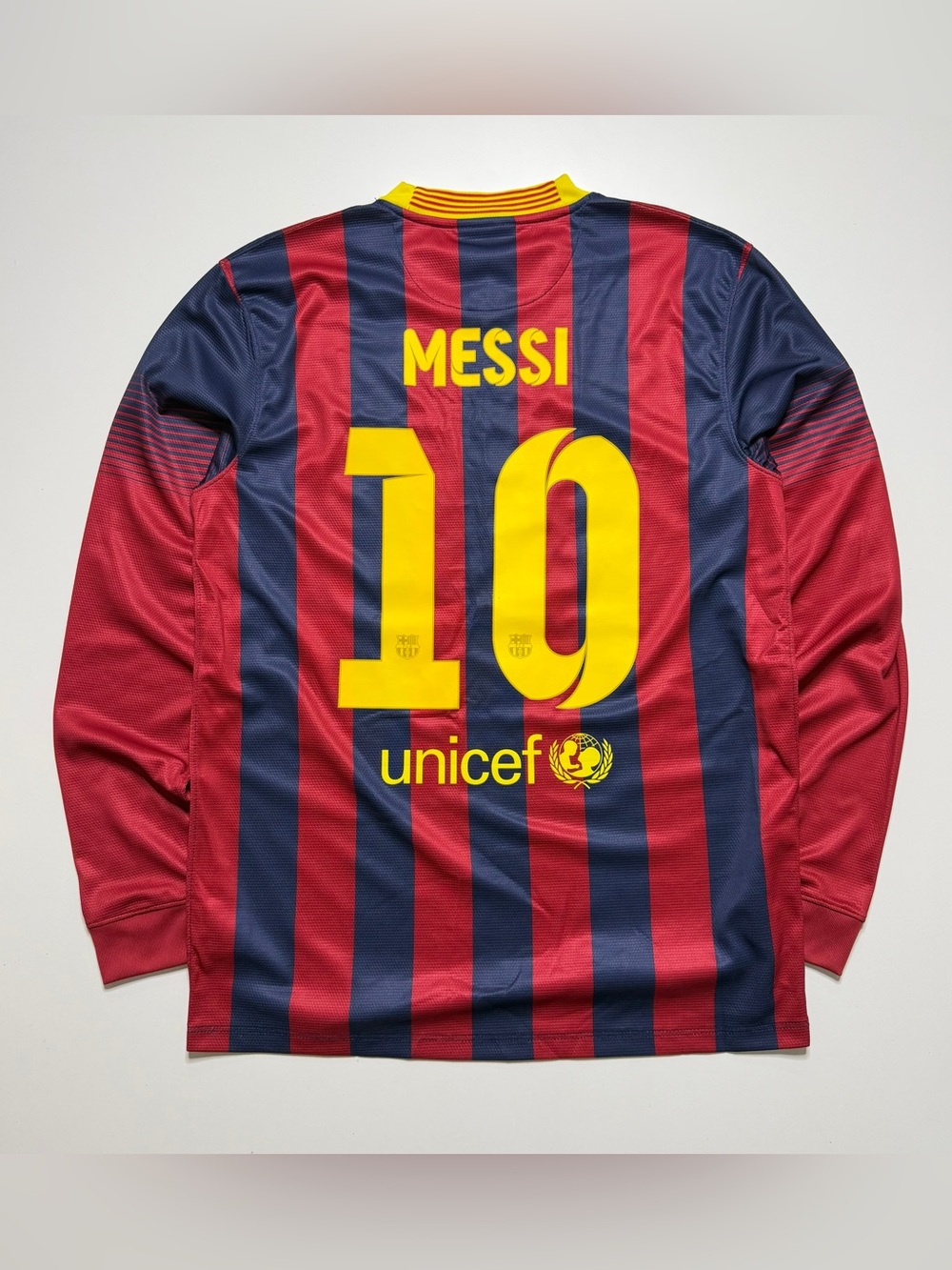 Nike 2013-2014 FC Barcelona Messi Long Sleeve Jersey Mens Medium Futbol Soccer